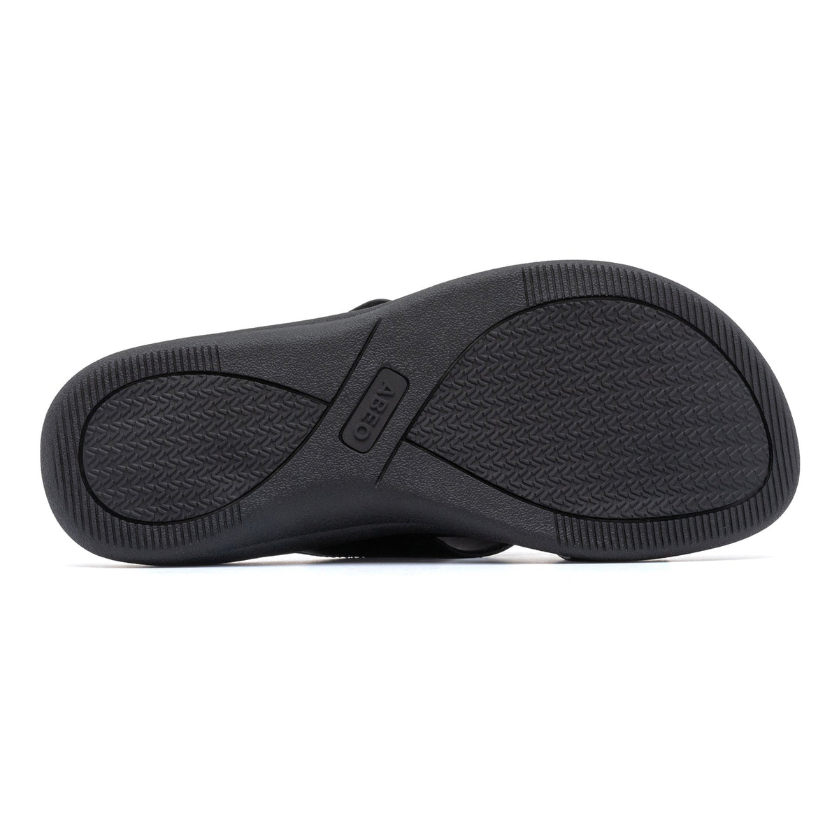 Laguna Slide Black Leather | ABEO Footwear
