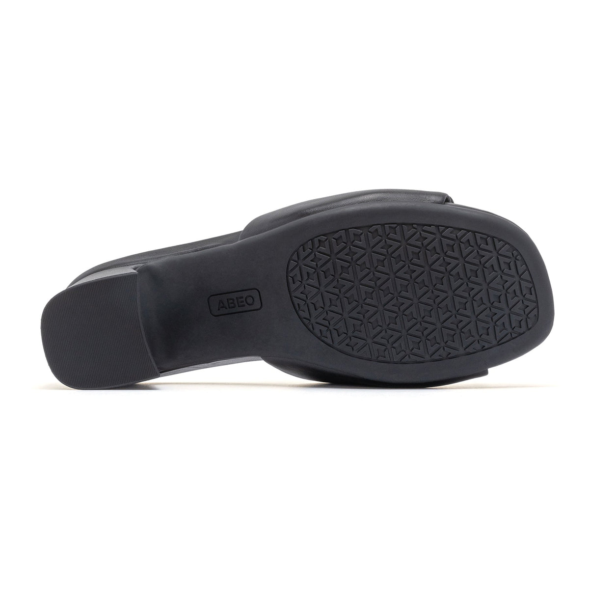 Avenue Slide Black Leather | ABEO Footwear