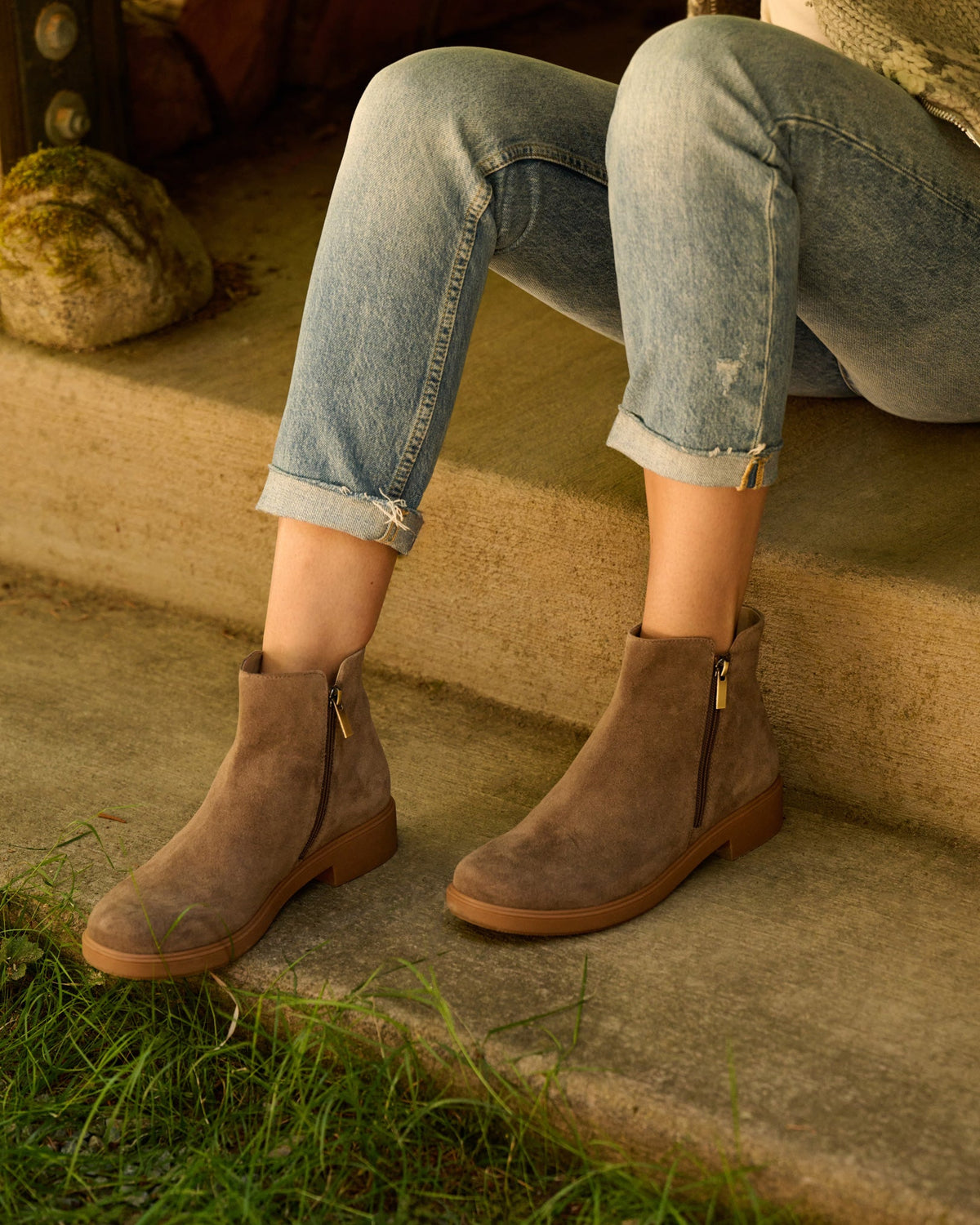 Compass Zip Dark Taupe | ABEO Footwear