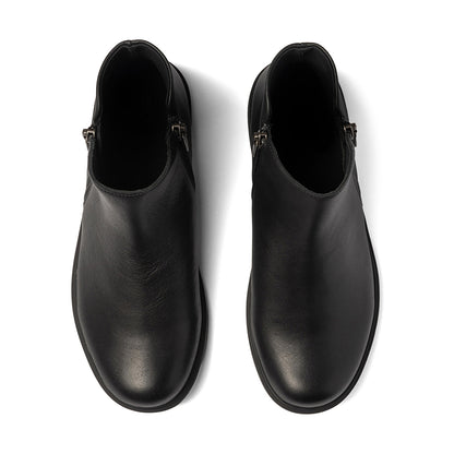 Compass Zip Metatarsal Black Leather | ABEO Footwear