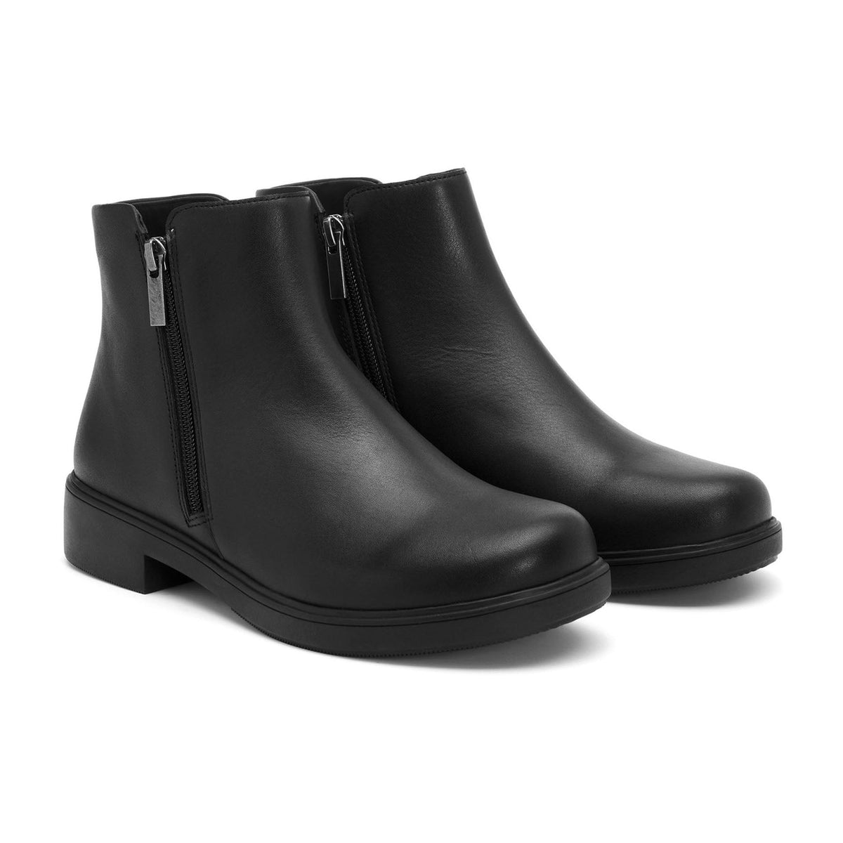 Compass Zip Metatarsal Black Leather | ABEO Footwear