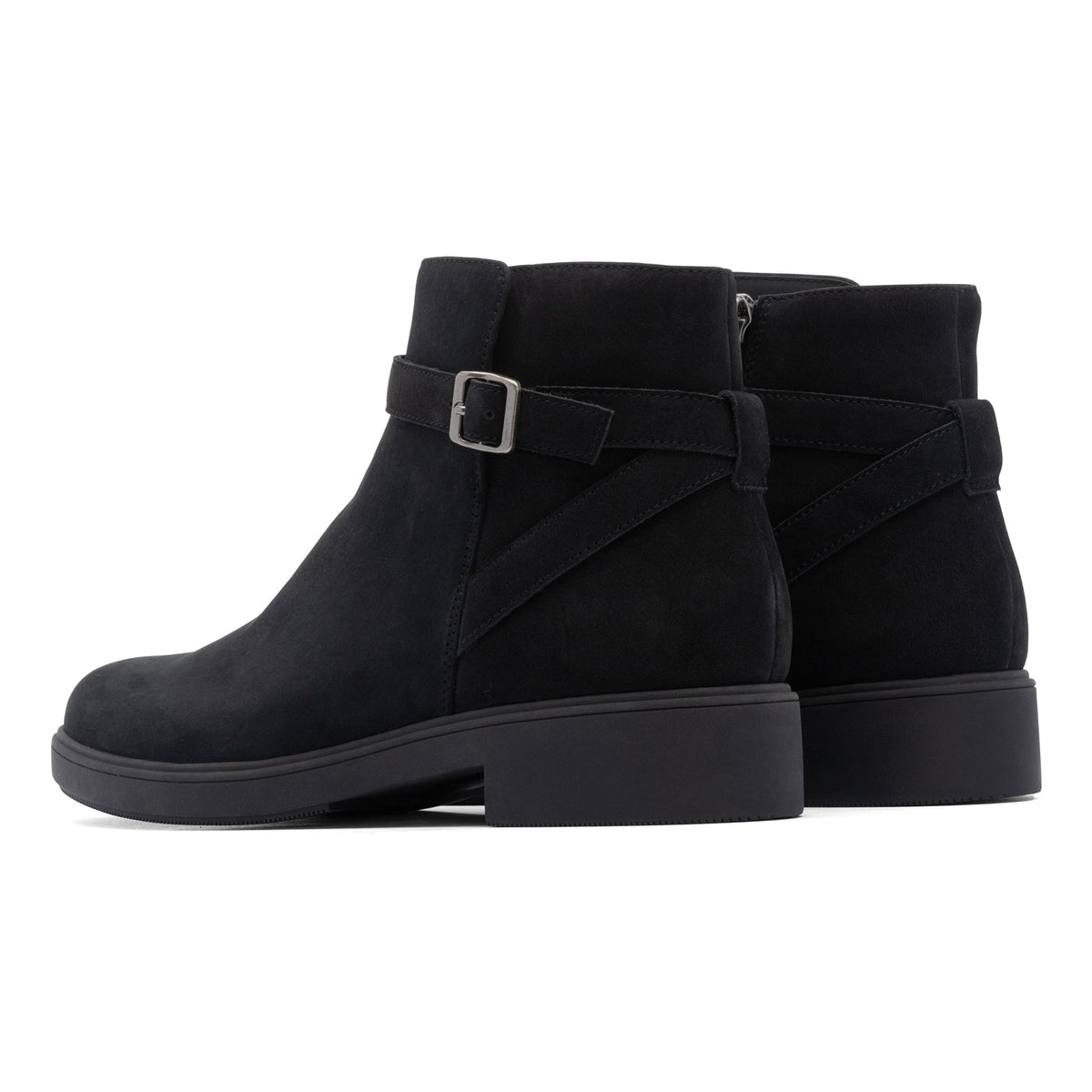 Compass Buckle Black Nubuck | ABEO Footwear