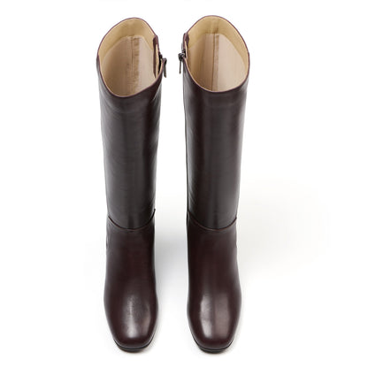 Avenue Tall Chocolate Leather | ABEO Footwear