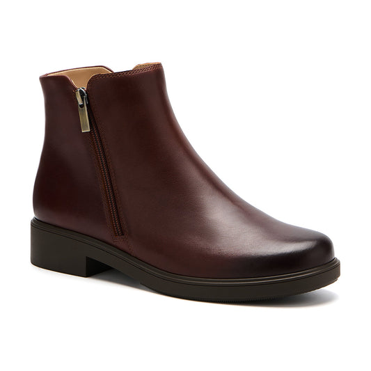Compass Zip Metatarsal Brown Leather | ABEO Footwear
