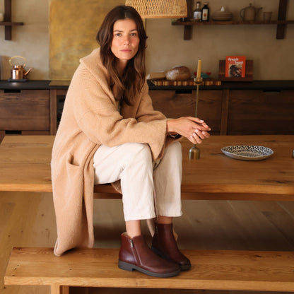 Compass Zip Metatarsal Brown Leather | ABEO Footwear