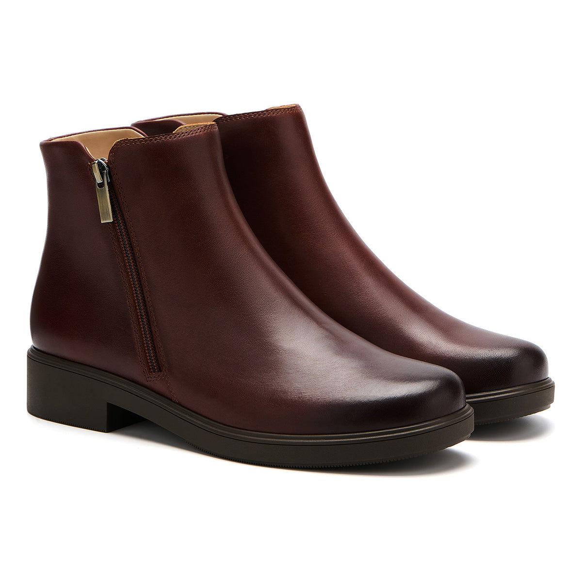 Compass Zip Metatarsal Brown Leather | ABEO Footwear