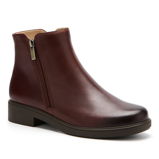 Compass Zip Brown Leather | ABEO Footwear