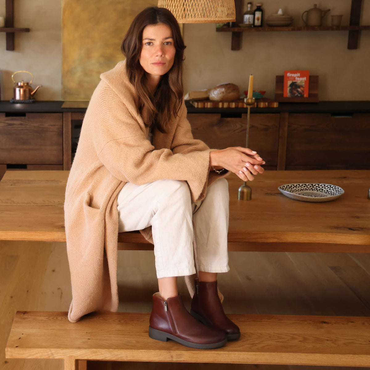 Compass Zip Brown Leather | ABEO Footwear