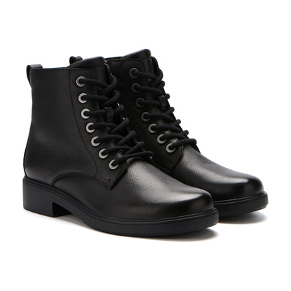 Compass Lace Black Leather | ABEO Footwear