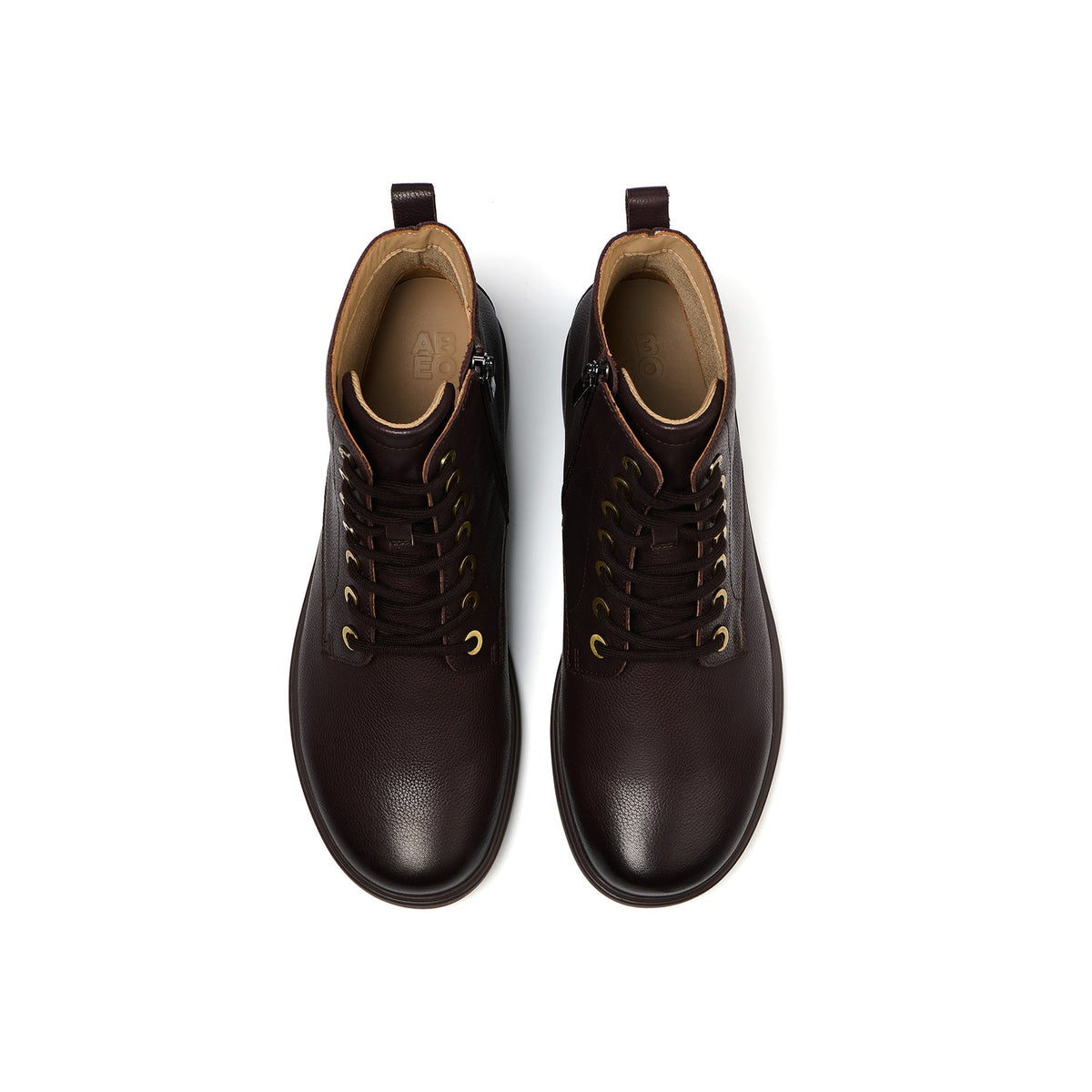 Compass Lace Chocolate Leather | ABEO Footwear