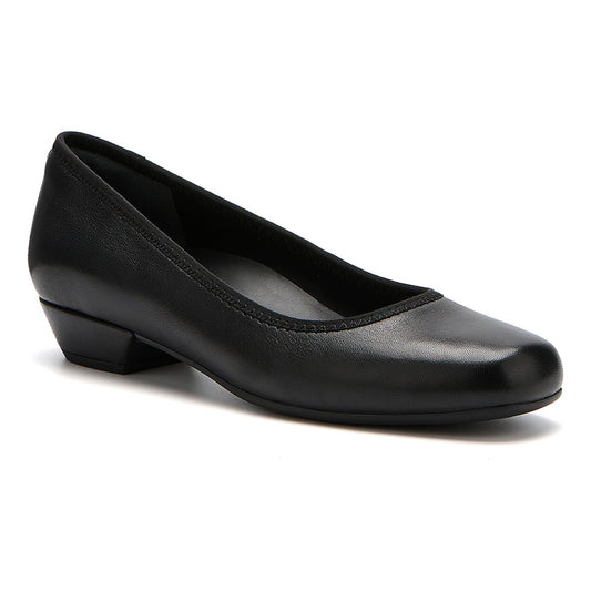Via Pump Black Leather | ABEO Footwear