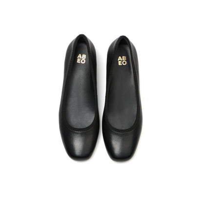 Via Pump Black Leather | ABEO Footwear