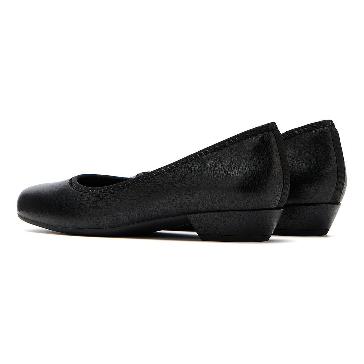 Via Pump Black Leather | ABEO Footwear