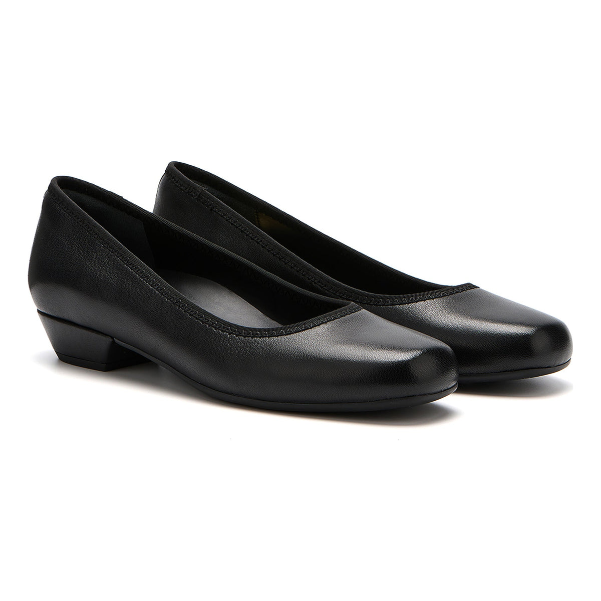 Via Pump Black Leather | ABEO Footwear