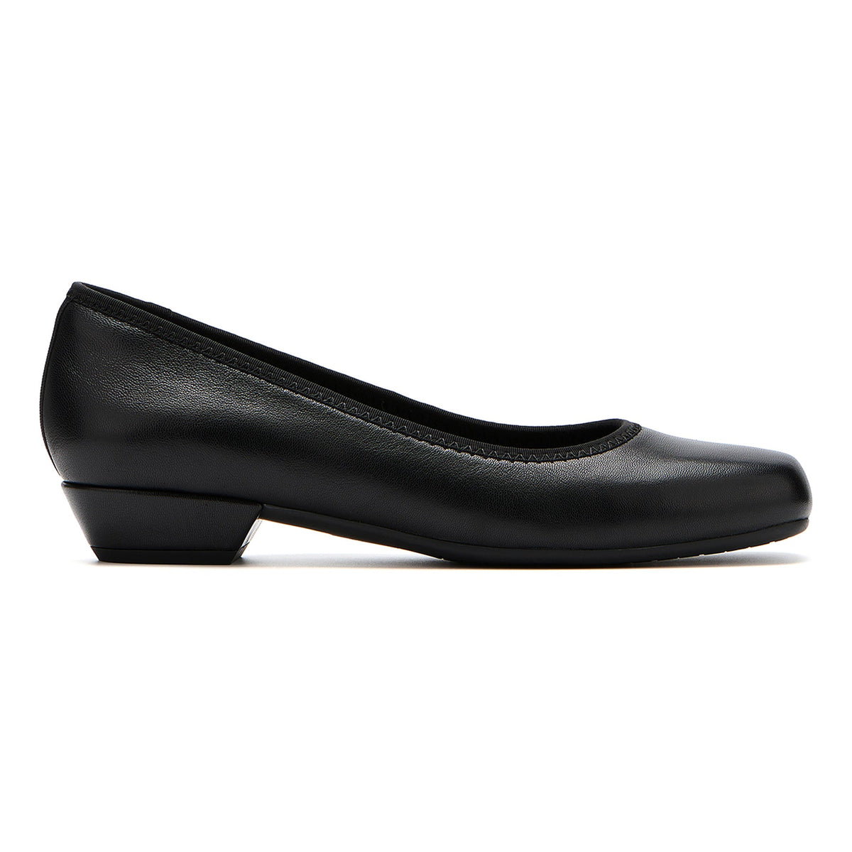 Via Pump Black Leather | ABEO Footwear