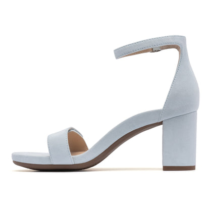 Tempo Strap Light Blue Suede | ABEO Footwear