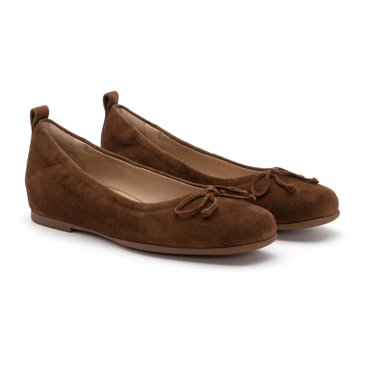 Cadence Bow Caramel Suede | ABEO Footwear