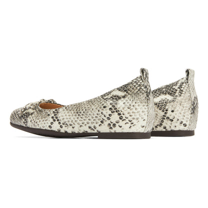 Cadence Bow Snake Print Leather | ABEO Footwear