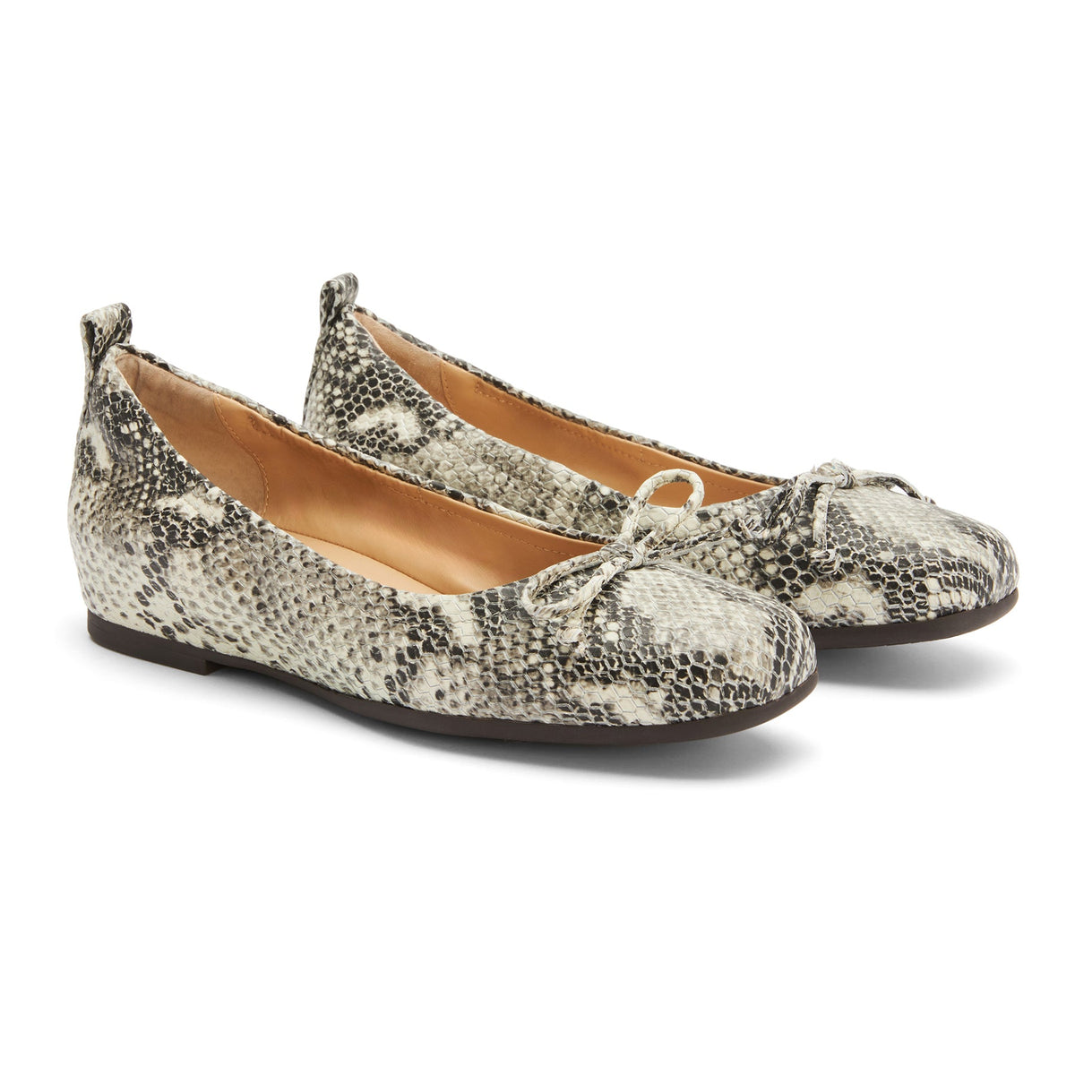 Cadence Bow Snake Print Leather | ABEO Footwear