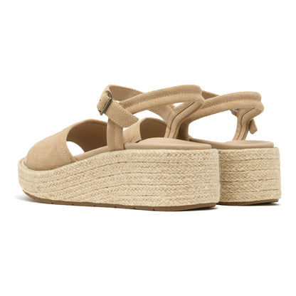 Solstice Buckle Sandal Cuban Sand Suede | ABEO Footwear