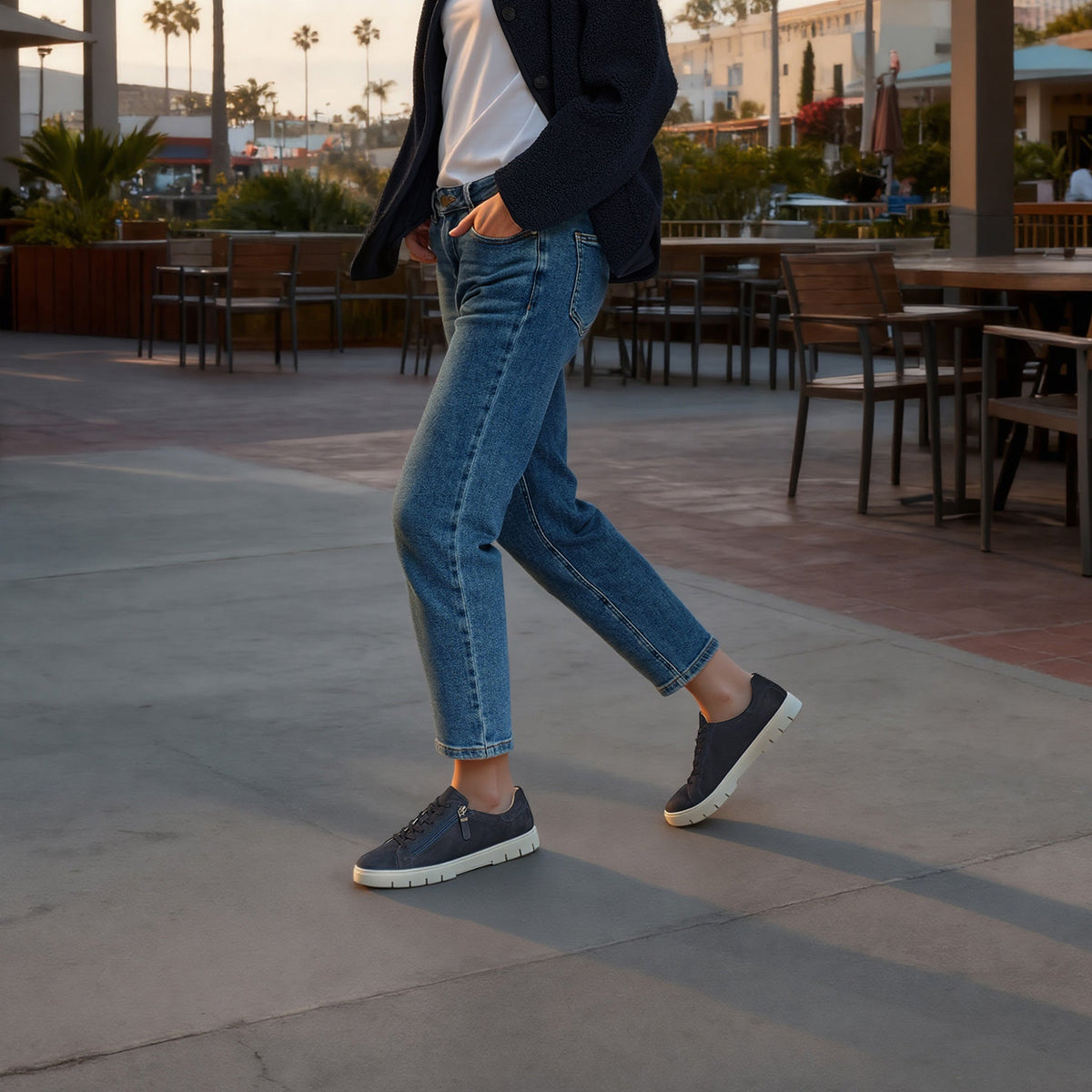 Roam Lace Metatarsal Navy Nubuck | ABEO Footwear