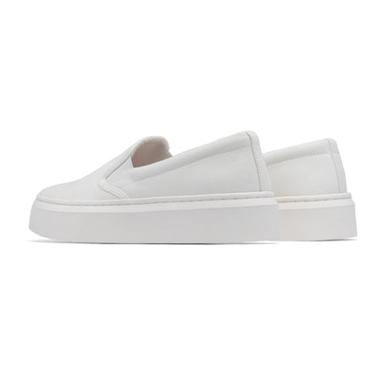Jumpstreet Slip On White Canvas | ABEO Footwear