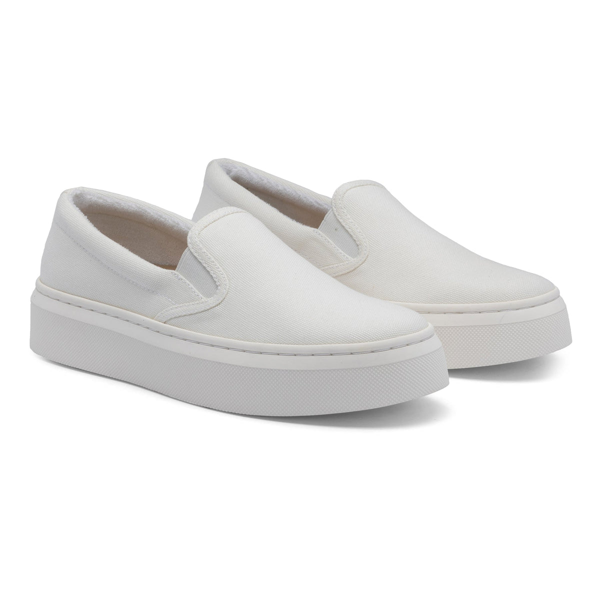 Jumpstreet Slip On White Canvas | ABEO Footwear