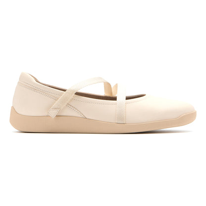 Vela Mary Jane White | ABEO Footwear