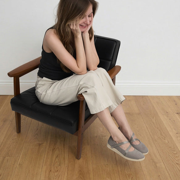 Vela Mary Jane Grey | ABEO Footwear