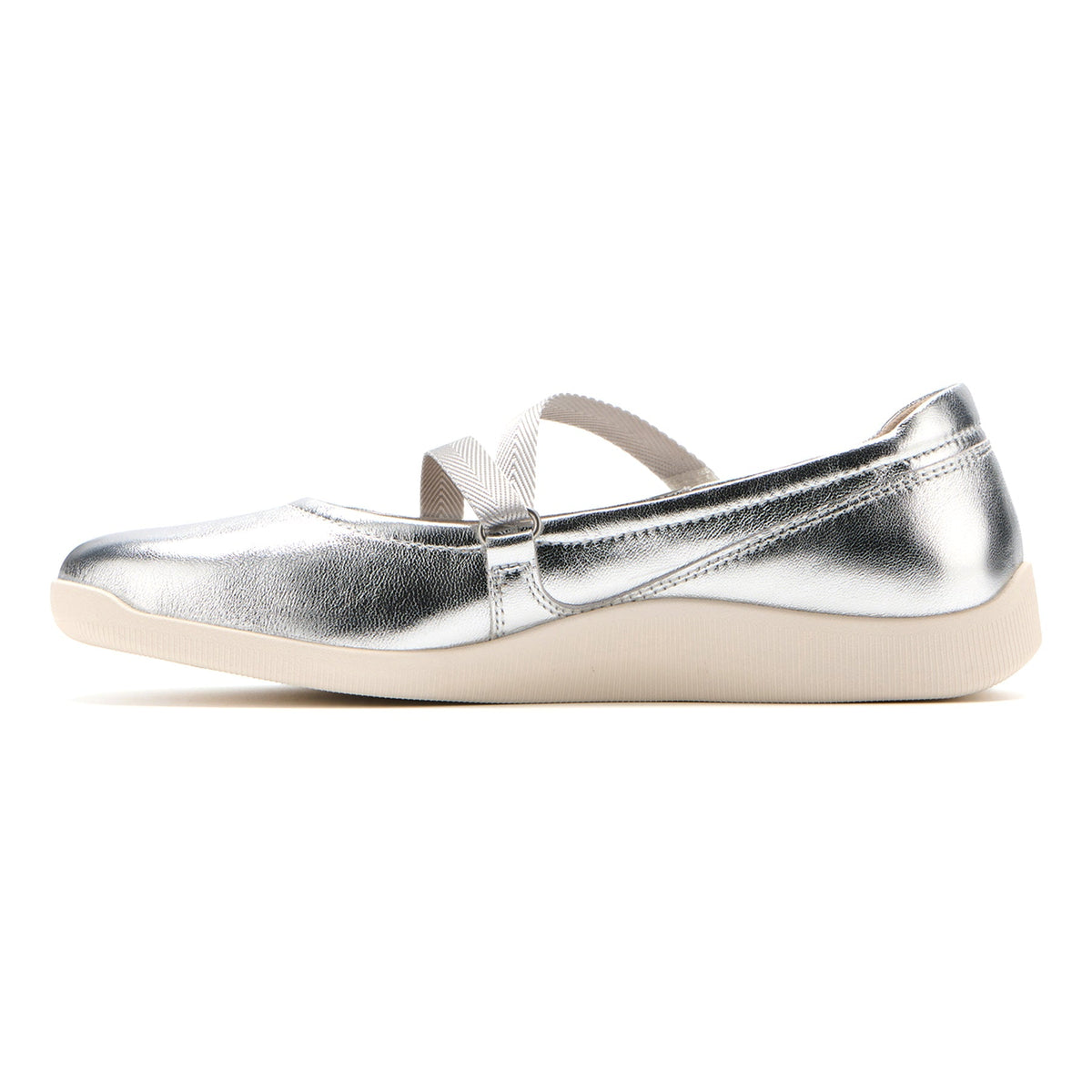 Vela Mary Jane Silver | ABEO Footwear