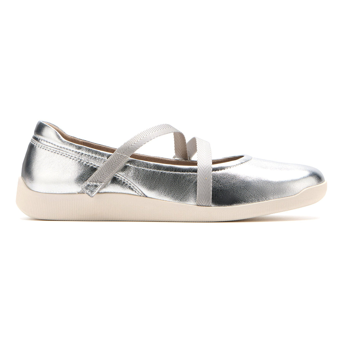 Vela Mary Jane Silver | ABEO Footwear