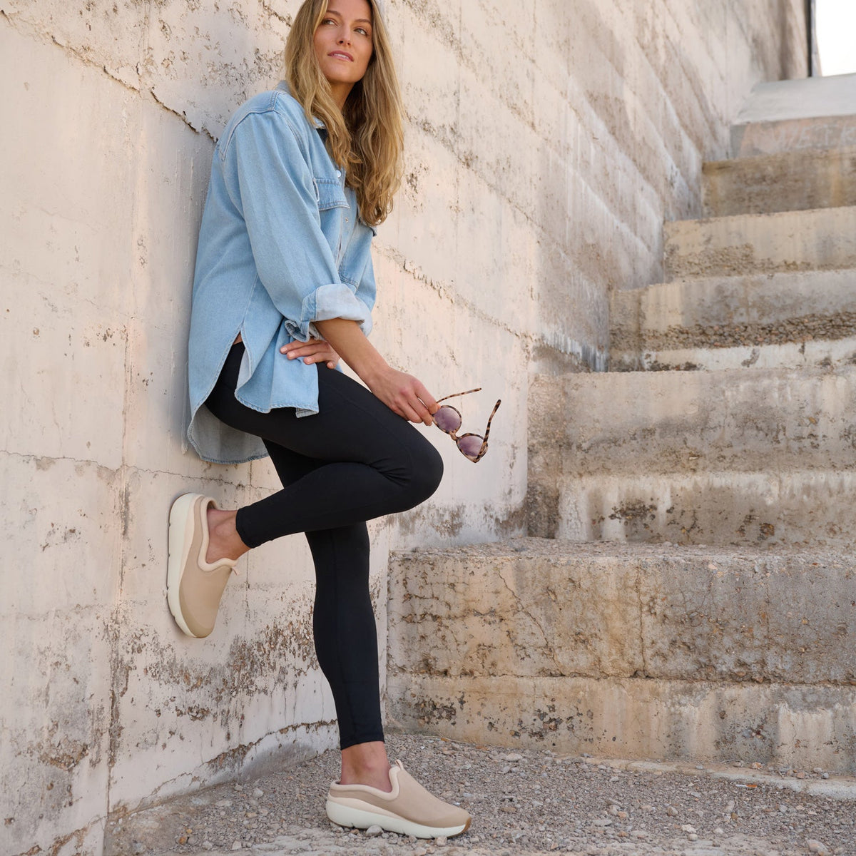MXV Shift Clog Smoke Beige | ABEO Footwear