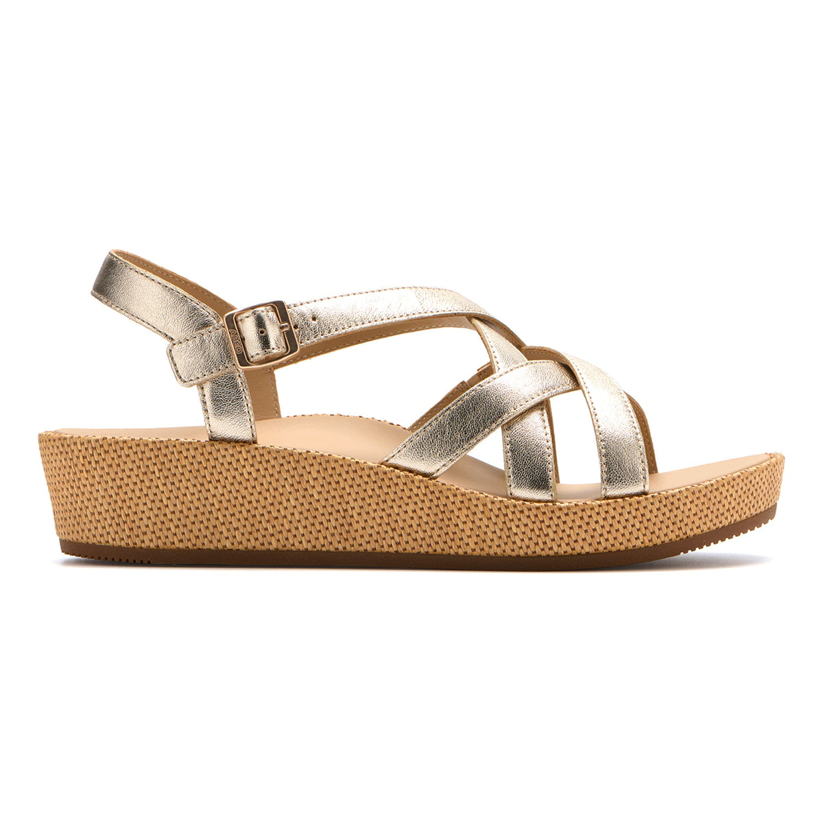 Soleil Cross Metatarsal Metallic Gold | ABEO Footwear