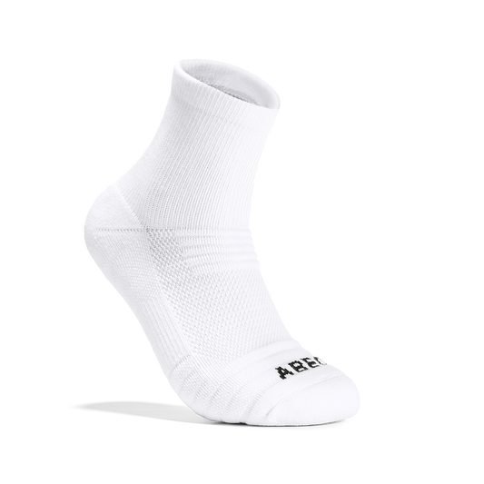 3 Pk Quarter Socks White | ABEO Footwear