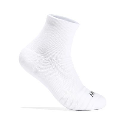 3 Pk Quarter Socks White | ABEO Footwear