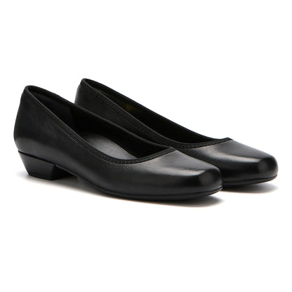 Via Pump Metatarsal Black Leather | ABEO Footwear
