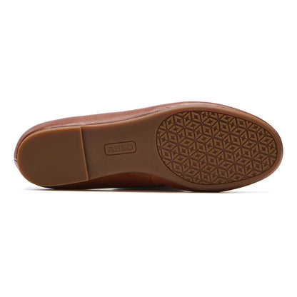 Promenade Flat Metatarsal Caramel | ABEO Footwear