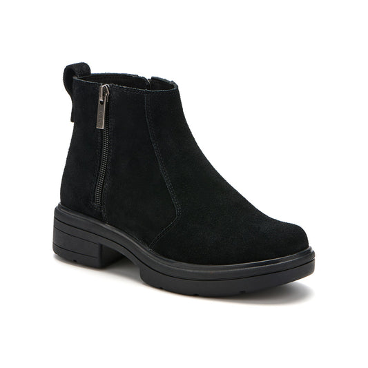 Vista Zip Metatarsal Black Suede | ABEO Footwear