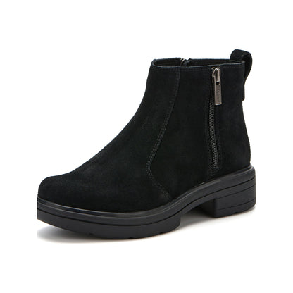 Vista Zip Metatarsal Black Suede | ABEO Footwear