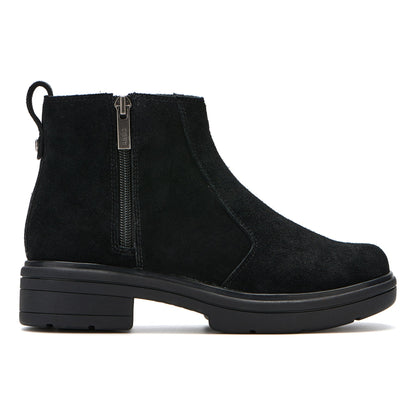 Vista Zip Metatarsal Black Suede | ABEO Footwear