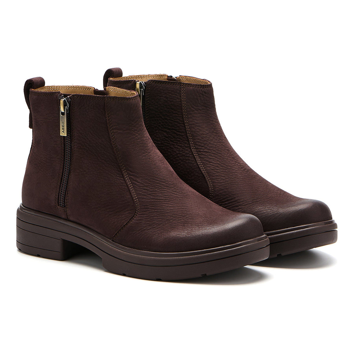 Vista Zip Metatarsal Chocolate Nubuck | ABEO Footwear