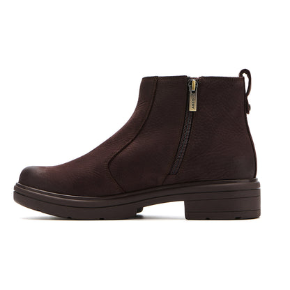 Vista Zip Metatarsal Chocolate Nubuck | ABEO Footwear