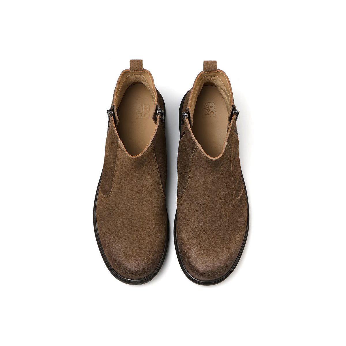 Vista Zip Metatarsal Dark Taupe Suede | ABEO Footwear