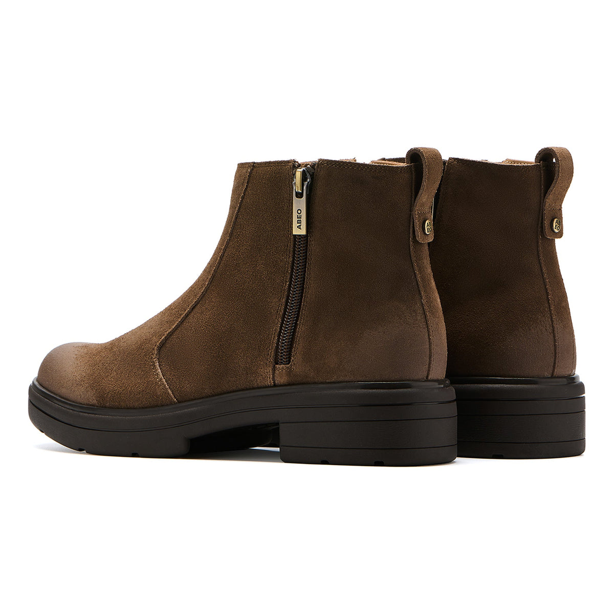 Vista Zip Metatarsal Dark Taupe Suede | ABEO Footwear