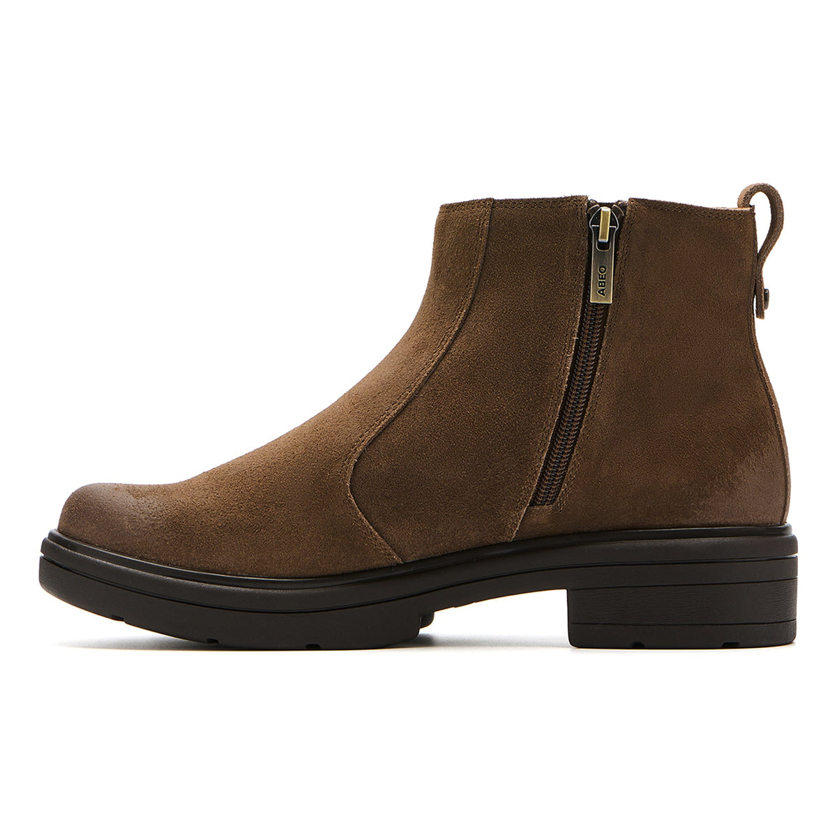 Vista Zip Metatarsal Dark Taupe Suede | ABEO Footwear
