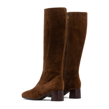Avenue Tall Metatarsal Caramel Suede | ABEO Footwear