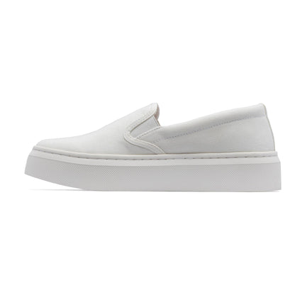 Jumpstreet Slip On Metatarsal White Canvas | ABEO Footwear