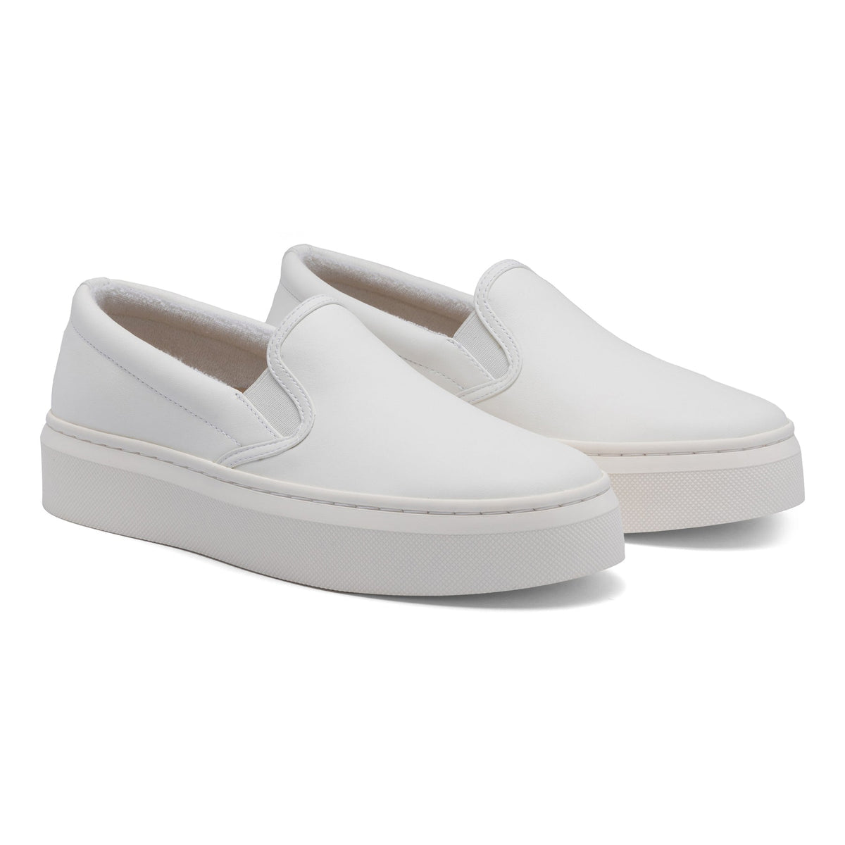 Jumpstreet Slip On Metatarsal White Leather | ABEO Footwear