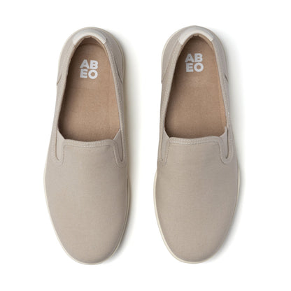 Encore Slip On Metatarsal Beige Canvas | ABEO Footwear