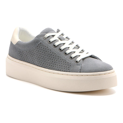 Jumpstreet Sneaker Metatarsal Dark Grey Suede Perforated | ABEO Footwear